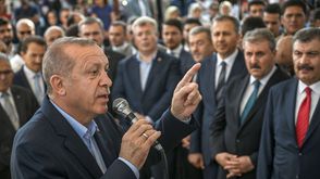أردوغان في تأبين مرسي- جيتي