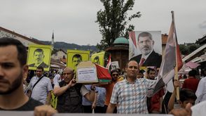 البوسنة  جنازة رمزية   محمد مرسي   الأناضول