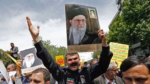 إيران  طهران  مظاهرات  أمريكا  إسرائيل- جيتي