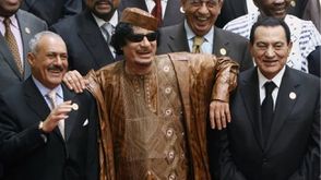 مبارك والقذافي وصالح.. صورة أرشيفية