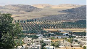 فلسطين زراعة قمح الضفة الغربية قرية المغير شرق مدينة رام الله،