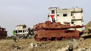 عبوة شواظ تفجير دبابة- إعلام القسام