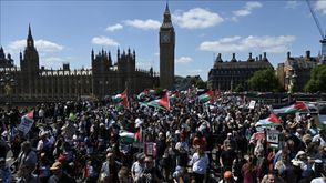 مظاهرات ضخمة مؤيدة لفلسطين في لندن.. الأناضول