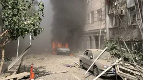 جانب من قصف المناطق السكنية في طهران- إكس