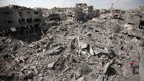 آثار الدمار الفلسطيني في غزة - المركز الفلسطيني للاعلام