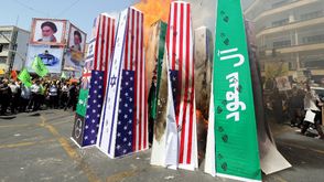 الإيرانيون يتظاهرون ضد إسرائيل والسعودية بيوم القدس السنوي - أ ف ب