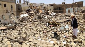 اثار الدمار في اليمن - ارشيفية