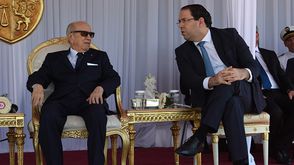 رئيس وزراء تونس يوسف الشاهد ورئيس تونس الباجي السبسي جيتي