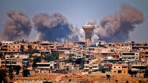 القصف في جنوب سوريا- جيتي