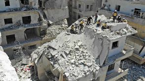 قصف إدلب - جيتي