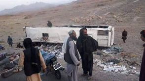 تفجير حافلة في أفغانستان- تويتر
