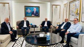 وفدا حركة حماس خلال مباحثات بشأن مفاوضات الصفقة- تيلغرام
