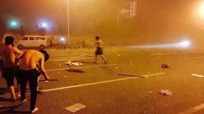 انفجار في الصين- صورة تداولها ناشطون على موقع "ويبو"