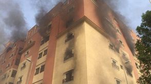الحرق نشب في مساكن عمال الشركة - الرياض