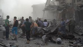 سقوط طائرة مقاتلة سورية على ادلب في منطقة سكنية - الاناضول