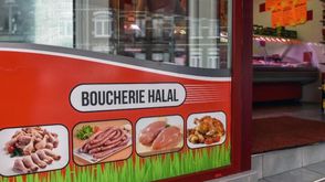 متجر لبيع اللحوم الحلال في فرنسا - أ ف ب