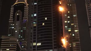 حريق برج الشعلة في دبي