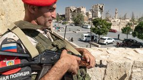 ضابط عسكري روسي في حلب - جيتي