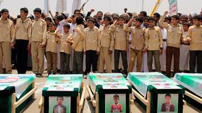 جنازة جماعية لضحايا هجوم صعدة - جيتي