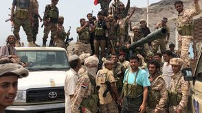 عناصر من قوات الحزام الأمني المدعومة من الإمارات بعد سيطرتها على عدن- جيتي