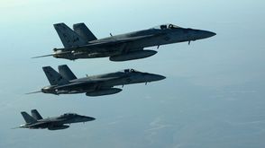 طائرات التحالف الدولي ضد داعش تقصف بسوريا ـ أ ف ب
