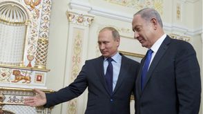 فلاديمير بوتين الرئيس الروسي ورئيس الوزراء الإسرائيلي بنيمين نتنياهو ـ أ ف ب