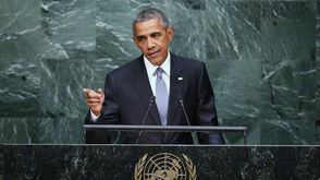 الرئيس الأمريكي باراك أوباما في الأمم المتحدة - أ ف ب