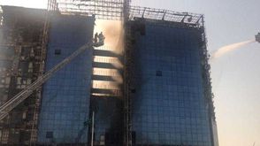 حريق في مبنى النيابة العامة في الدمام- تويتر