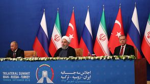أردوغان روحاني بوتين - قمة طهران - الأناضول