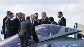 أردوغان و بوتين على متن مقاتلة روسية - الأناضول