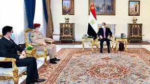 المقدشي خلال لقائه السيس في القاهرة- الرئاسة المصرية