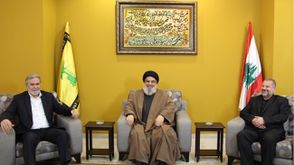 نصر الله العاروروي نخالة حزب الله حماس الجهاد لقاء في بيروت- قناة المنار