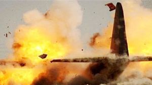 سقوط طائرة عسكرية مصرية