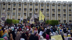 جانب من مظاهرات الطلاب في جامعة الأزهر - الأناضول