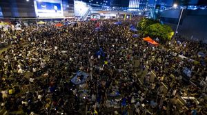 تواصل المظاهرات في هونغ كونغ في عيدها الوطني - أ ف ب