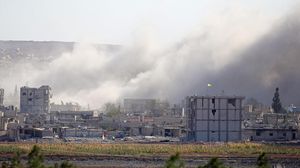 التحالف يقصف "تنظيم الدولة" في تل شعير بمدينة كوباني الكردية بسوريا - الأناضول