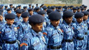 هنديات ضمن وحدة خاصة في قوات الأمن - أ ف ب