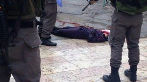  الفتاة أصيبت في رأسها بشكل مباشر على باب الحرم الإبراهيمي - فيسبوك
