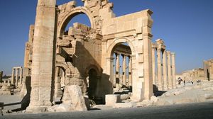 قوس النصر في تدمر وسط سوريا - أرشيفية
