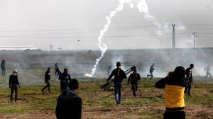 مواجهات على حدود غزة بين شبان فلسطينيين وجيش الاحتلال- أ ف ب