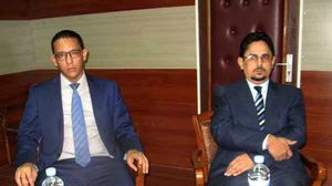 حاول ولد الشيخ (يمين) خلال المؤتمر الصحفي الخميس الترويج لولاية ثالثة للرئيس ولد عبد العزيز