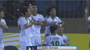 لحظة احتفال لاعبي منتخب العراق تحت الـ19 سنة بعد تسجيلهم هدفا أمام السعودية- يوتيوب