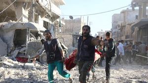 دمار كبير تعرضت له أحياء حلب المحاصرة جراء القصف الروسي العنيف - أرشيفية - أ ف ب