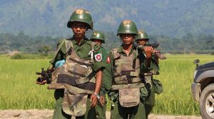 شن الجيش البورمي عملية عسكرية عنيفة ضد الاقلية المسلمة التي تقيم في شمال ولاية راخين- أ ف ب 
