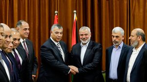 وفد المخابرات المصرية مع حماس- جيتي
