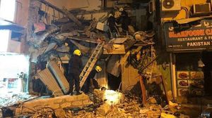 المعلومات الأولية تشير إلى أن انهيار المبنى ناجم عن انفجار أسطوانة غاز- تويتر
