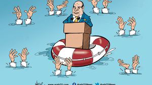 كاريكاتير مصر تغرق- علاء اللقطة