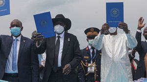 وقع الاتفاق كل من الحكومة السودانية وممثلين عن عدة حركات مسلحة- جيتي