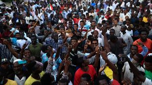 المظاهرات ستتوجه نحو القصر الرئاسي في الخرطوم- جيتي