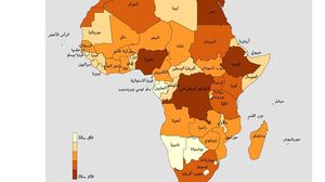 خريطة خارطة افريقيا